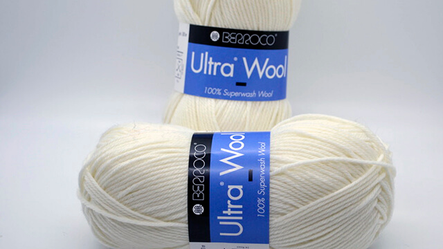 A photo of Berroco Ultra Wool in Snow colorway.