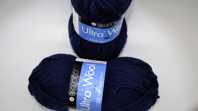 A photo of Berroco Ultra Wool in Navy colorway.